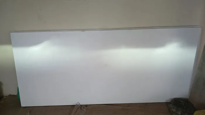 Vendas de 2 portas de madeira pintadas de branco 90x2,10 frisa para correr novas