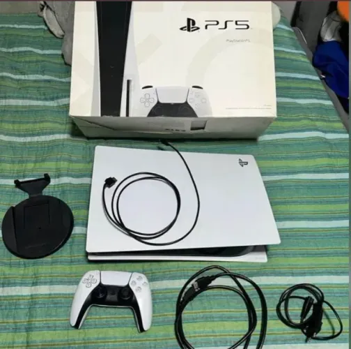 ps5 midia fisica na caixa, 2 controles, 4 jogos, caixa e NF! gta 5