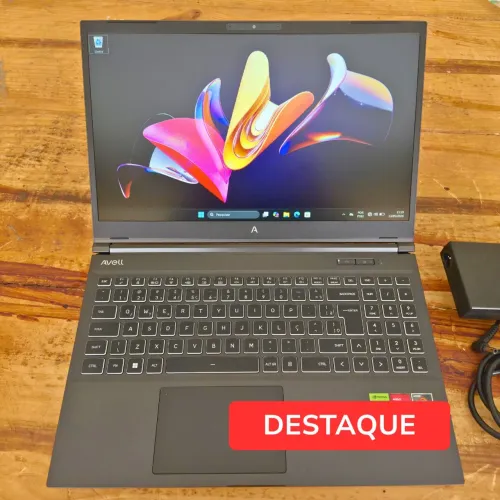 Notebook Gamer Avell ION Gamer RTX 4050 Ryzen 7 16GB DDR5 SSD 512GB 165Hz - Leia o Anúncio
