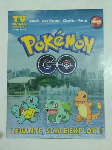 Revista Poster Pokémon Go Tam. 82x55 Usado