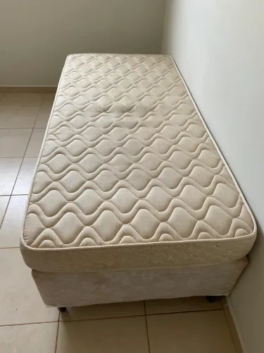 Cama Box solteiro + Colchão AmericanFlex 