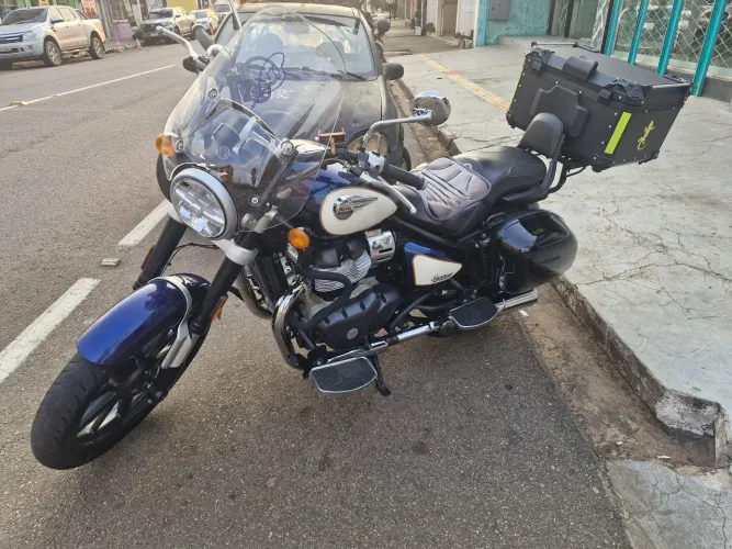 Super Meteor 650cc, modelo Celestial, pronta pra viagem.