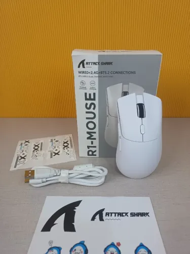 Attack Shark R1 Mouse Gamer Sem Fio Original | Leve, Rápido e Alta Precisão