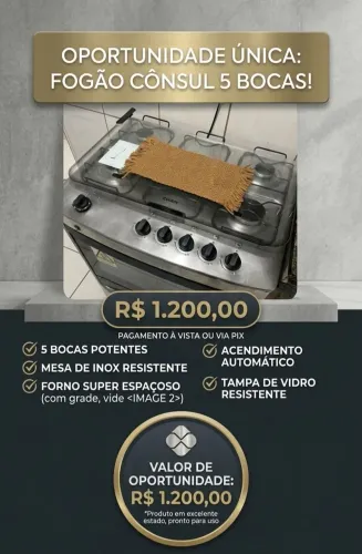Vende-se fogão muito novo.
