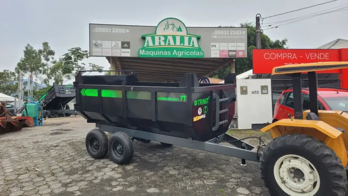 Carreta Agrícola Tipo Caçamba Trinit - 7 Toneladas | NOVA