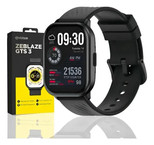Smartwatch Zeblaze GTS 3 - Faz Ligação - Tela 2.03" - Novo