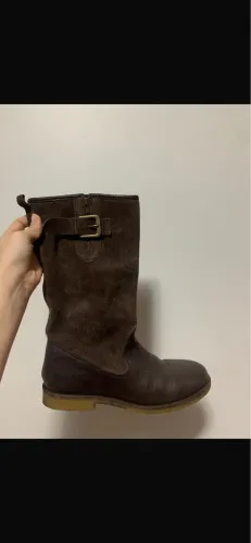 Bota zara marrom