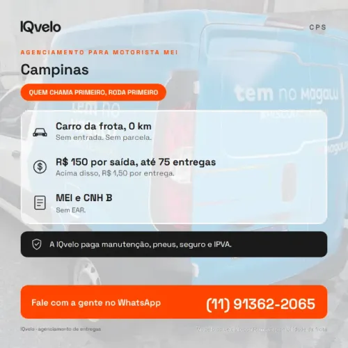 Motorista MEI: rode com carro 0 km em Sumaré e Campinas - Magalog