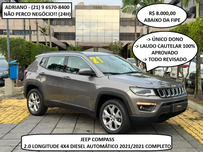Jeep Compass Longitude 2.0 4X4 Dies. 16V Aut. 2021