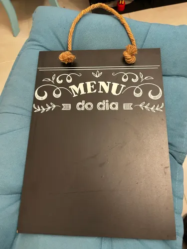 Placa Menu do dia (giz de lousa)