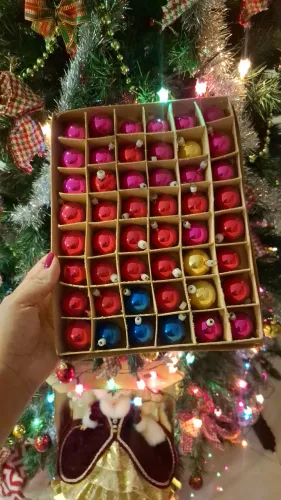 Bolas de vidro para Árvore de natal antigas