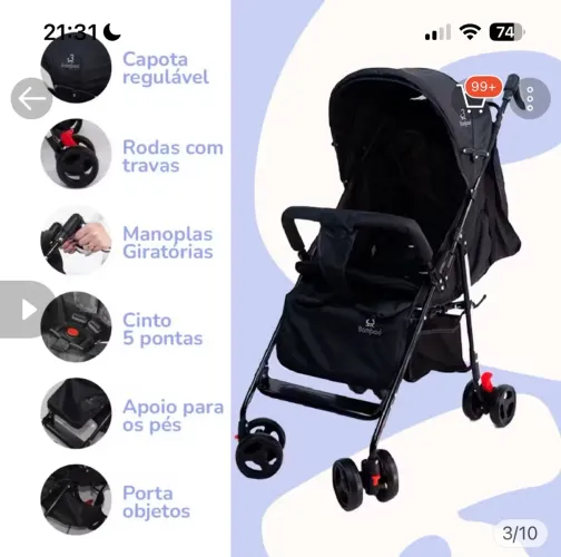 Carrinho semi novo , perfeito estado 
