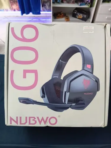 Fone de Ouvido Over-Ear Gamer Sem Fio Nubwo Gamer Wireless Bluetooth G06-BT-3031 Preto