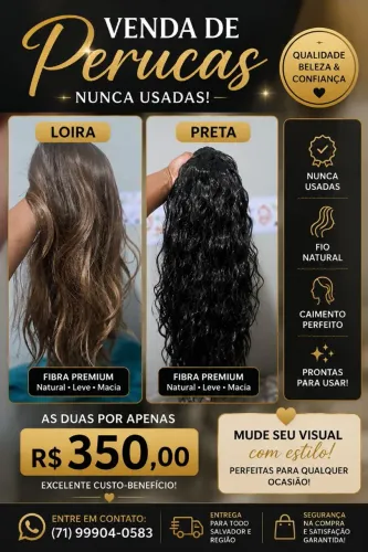Perucas novas.