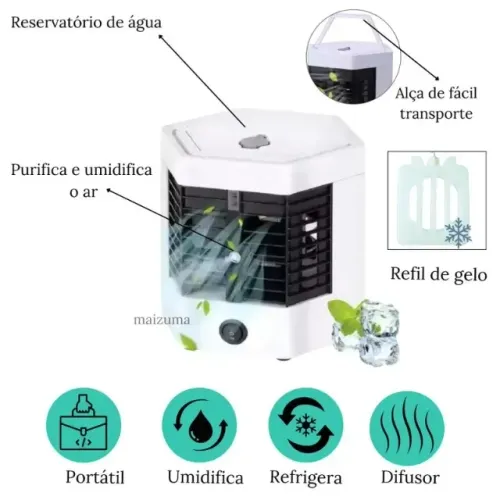 Ventilador Portátil: Multifuncional