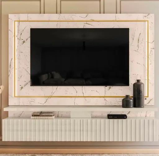 Painel de TV luxuosa pra TV até 75 polegadas