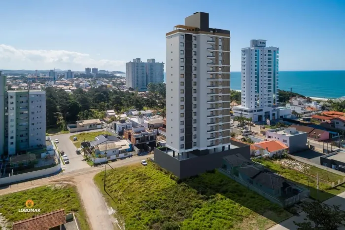 Lançamento apartamento com 1 suíte + 2 demi-suítes a 250m do mar, no Itacolomi -