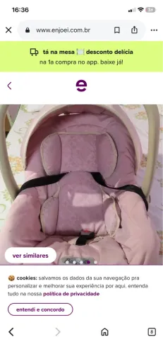 Vende-se bebê conforto com base