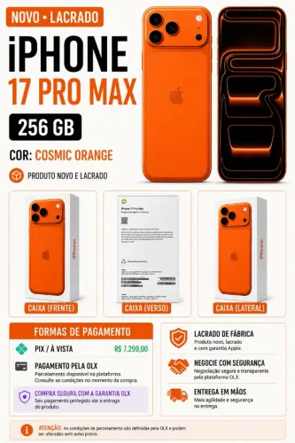 iPhone 17 Pro Max 256 GB - Cosmic Orange
