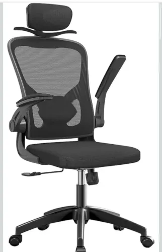 Cadeira de escritório ergonômica com estofado de mesh 