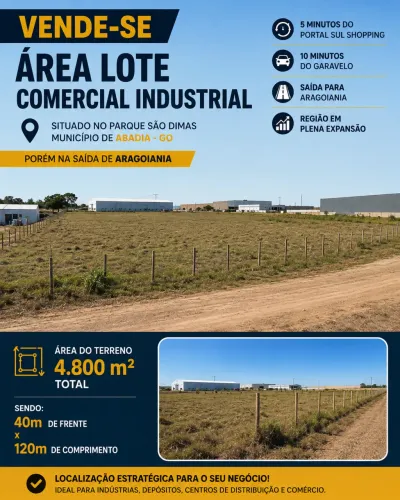 Área lote parque pq são Dimas 4.800 mt investimento ac troca