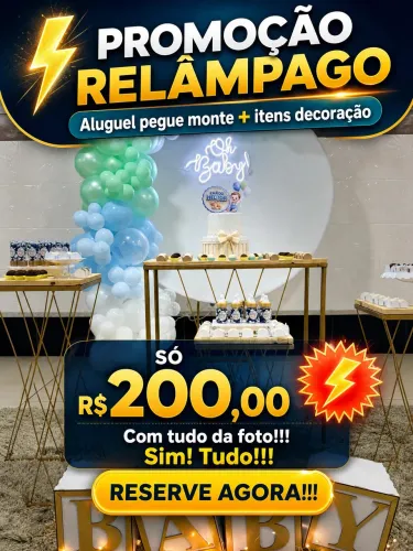 PEGUE E MONTE Só R$200,00 o aluguel de tudo isso
