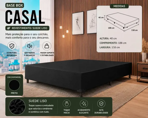 Cama box casal NOVO direto da fábrica