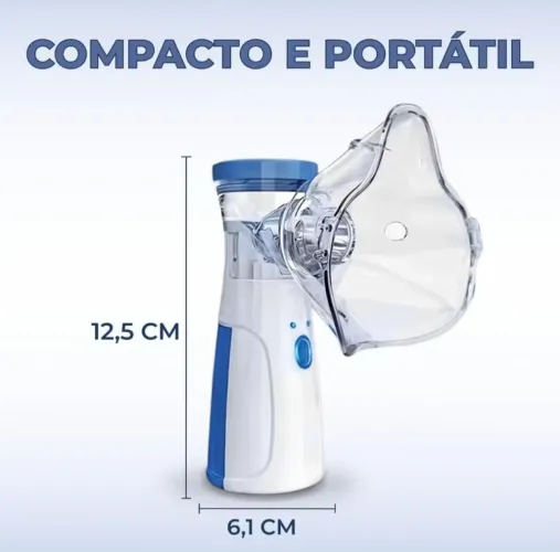 Inalador nebulizador portátil silencioso