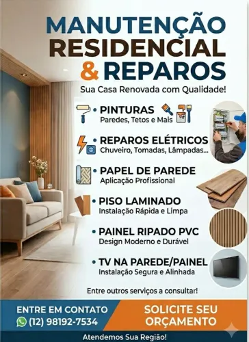 Manutenção residencial, instalações e reparos