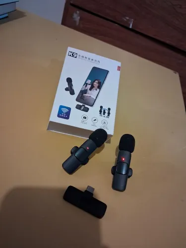 MICROFONE SEM FIO K9 USB-C DUPLO