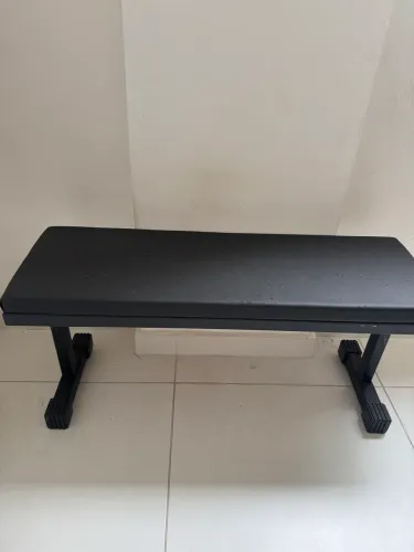 Kit Completo de Musculação: Banco Reto + Suporte + Barra + Anilhas