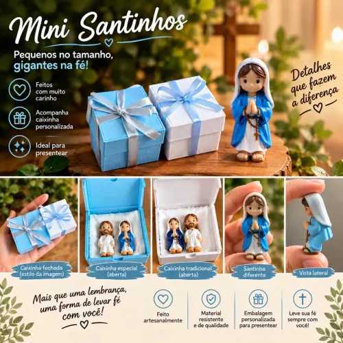 Mini santinhos para colocar no monitor do computador