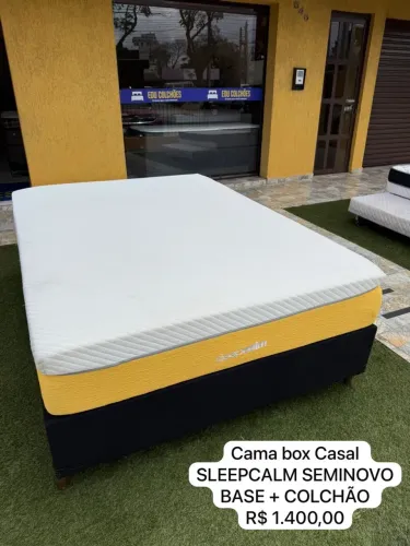 Cama Box Casal SLEEPCALM SEMINOVO - ENTREGO