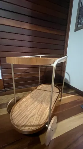 Carrinho bar para servir e decorar