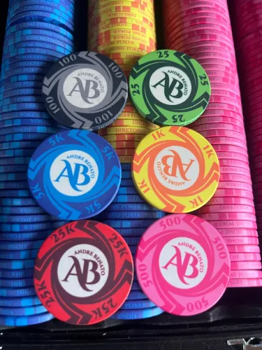 Fichario ceramica poker 500 fichas