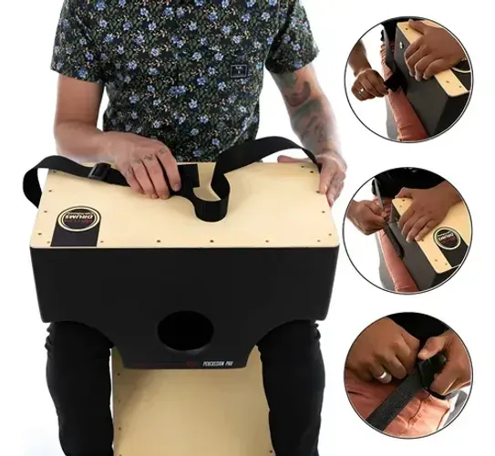 Cajon de Mesa Profissional com Case e alça de transporte WITLER DRUMS
