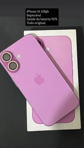 iPhone 16 rosa excelente estado