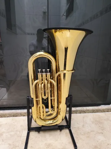 Tuba 3/4 Weril J310 Laqueada Em Dó/ toda Original/Parcelo 18x