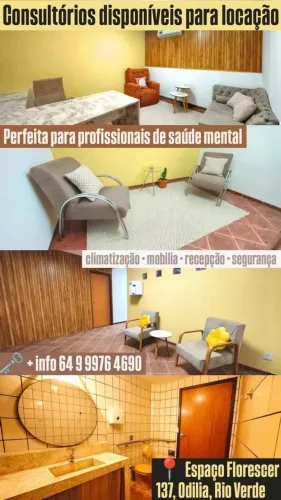Salas atendimento consultório para psicólogos e profissionais da saúde mental
