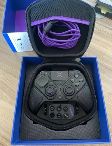 CONTROLE VICTRIX BFG PS5 PS4 NA CAIXA IMPECÁVEL PRETO 