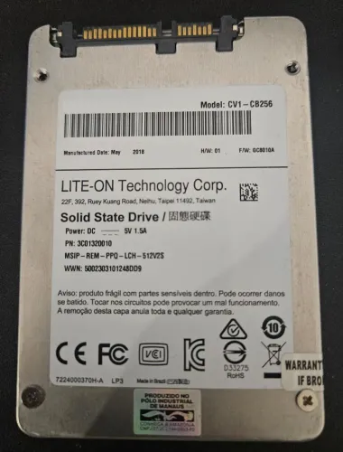 SSD 256gb SATA