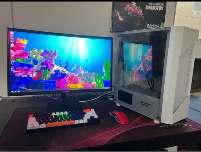 V ou troco Pc gamer Xeon 12/24 ddr4 troco em celular ou videogame