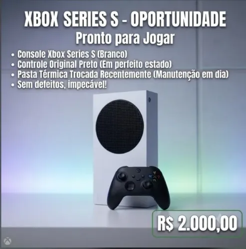 Console Xbox Series S + Controle Carbon Black