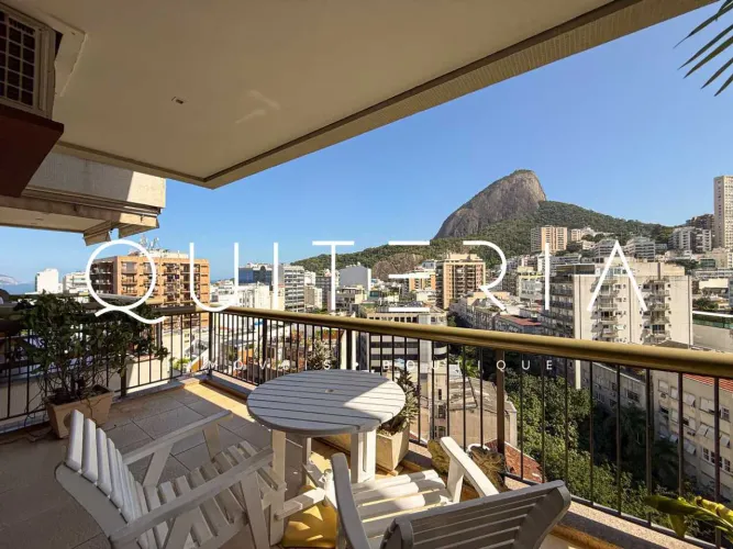 Flat para locação The Claridge Rainha Guilhermina Leblon varanda 1 quarto 1 vaga infra tot