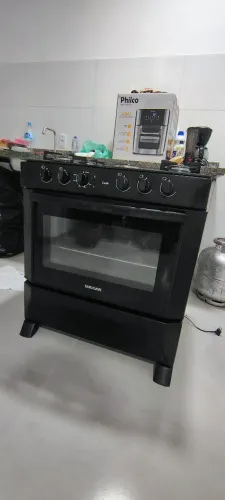 Fogão 5 bocas Tampo Vidro