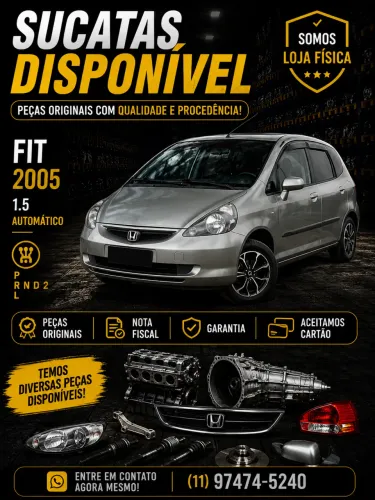 SUCATA FIT 2005 AUTOMÁTICO 
