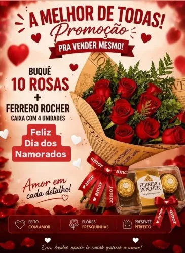 BUQUÊ DE ROSAS NATURAIS