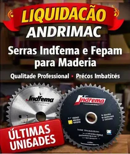 Lote Fechado de 59 Serras Circulares p/ Madeira - Indfema, Fepam e mais (Novas/Usadas)