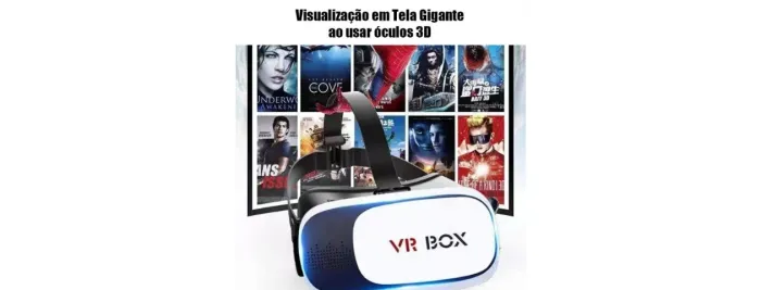 Óculos VR Box 2.0 + Controle Bluetooth