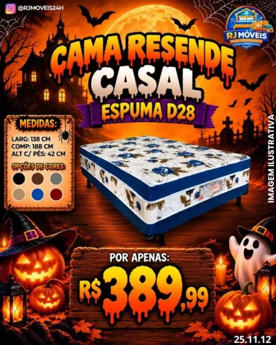 Cama casal D28 (Pagamento na entrega)